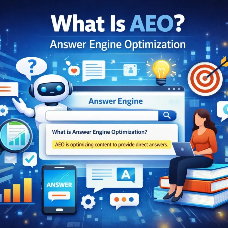 answer engine optimization diagram showing how content gets selected for AI answers